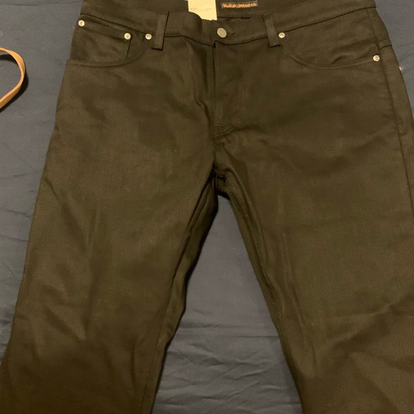 Brand new Dry Cold Black Thin Finn Nudie Jeans - Picture 2 of 4
